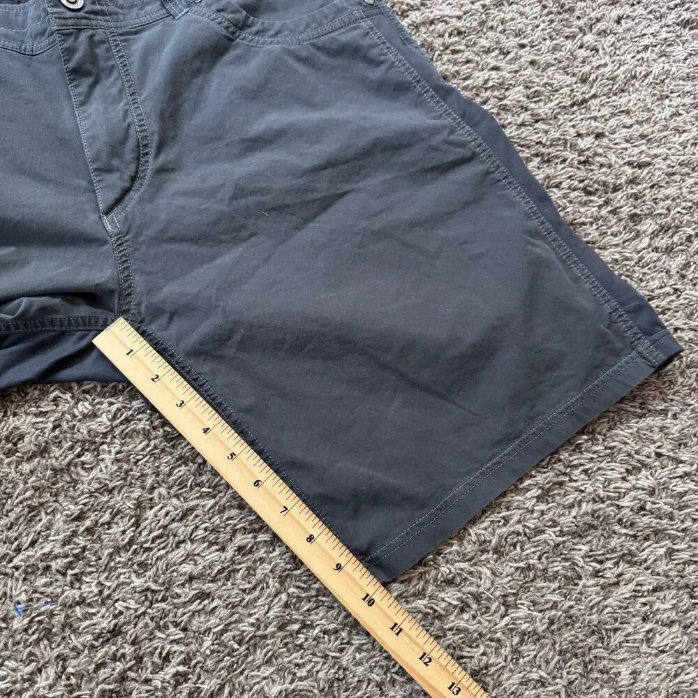 KUHL Radikl Shorts Mens 38 Gray Carbon Hybrid Stretch Outdoor Hiking Trail 5068